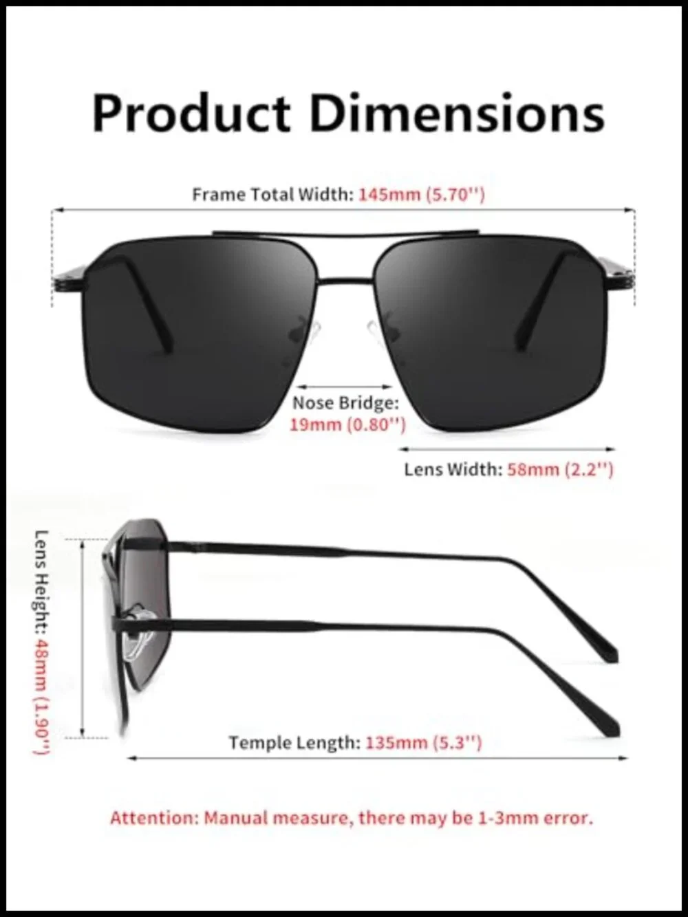 Vintage Polarized Aviator Sunglasses UV400 Protection Unisex